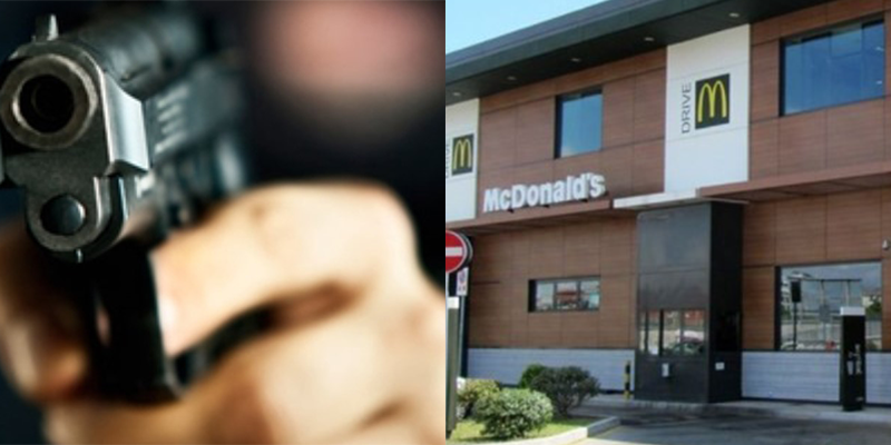 minaccia mc donald's casoria