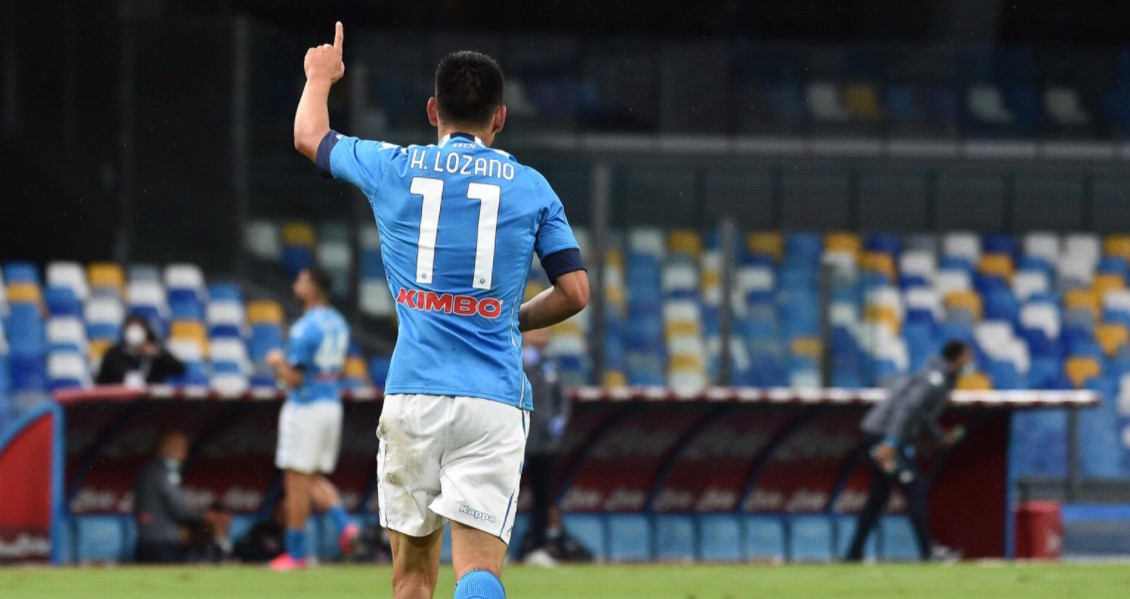 Uno strepitoso Napoli al San Paolo batte il Genoa 6 a 0: doppietta di Lozano 
