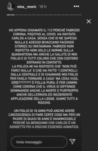 nina moric chiama la polizia