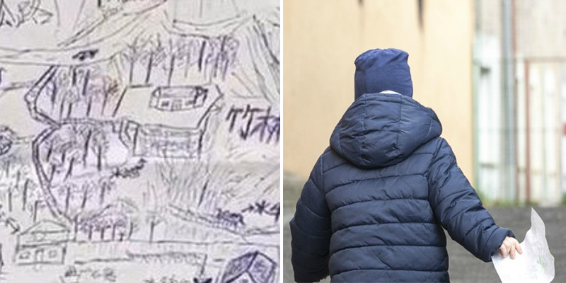 ritrova madre biologica grazie a un disegno