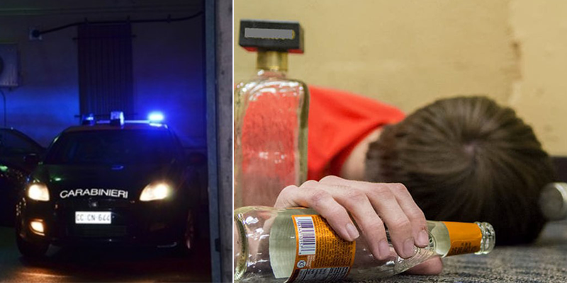 rubare ristorante ubriaco arrestato