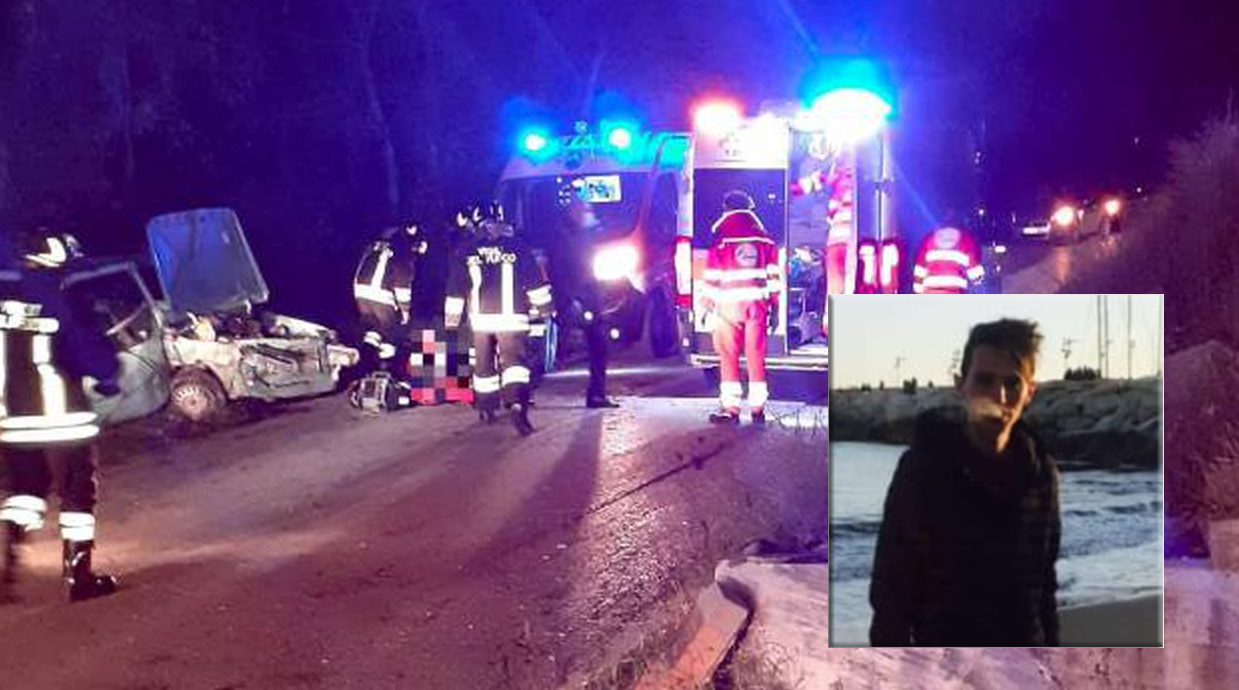 Auto contro recinzione in ferro, muore giovane di 21 anni: dolore per Stefano Pagano