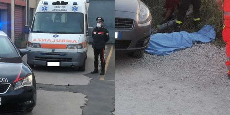uomo muore schiacciato da auto lusciano