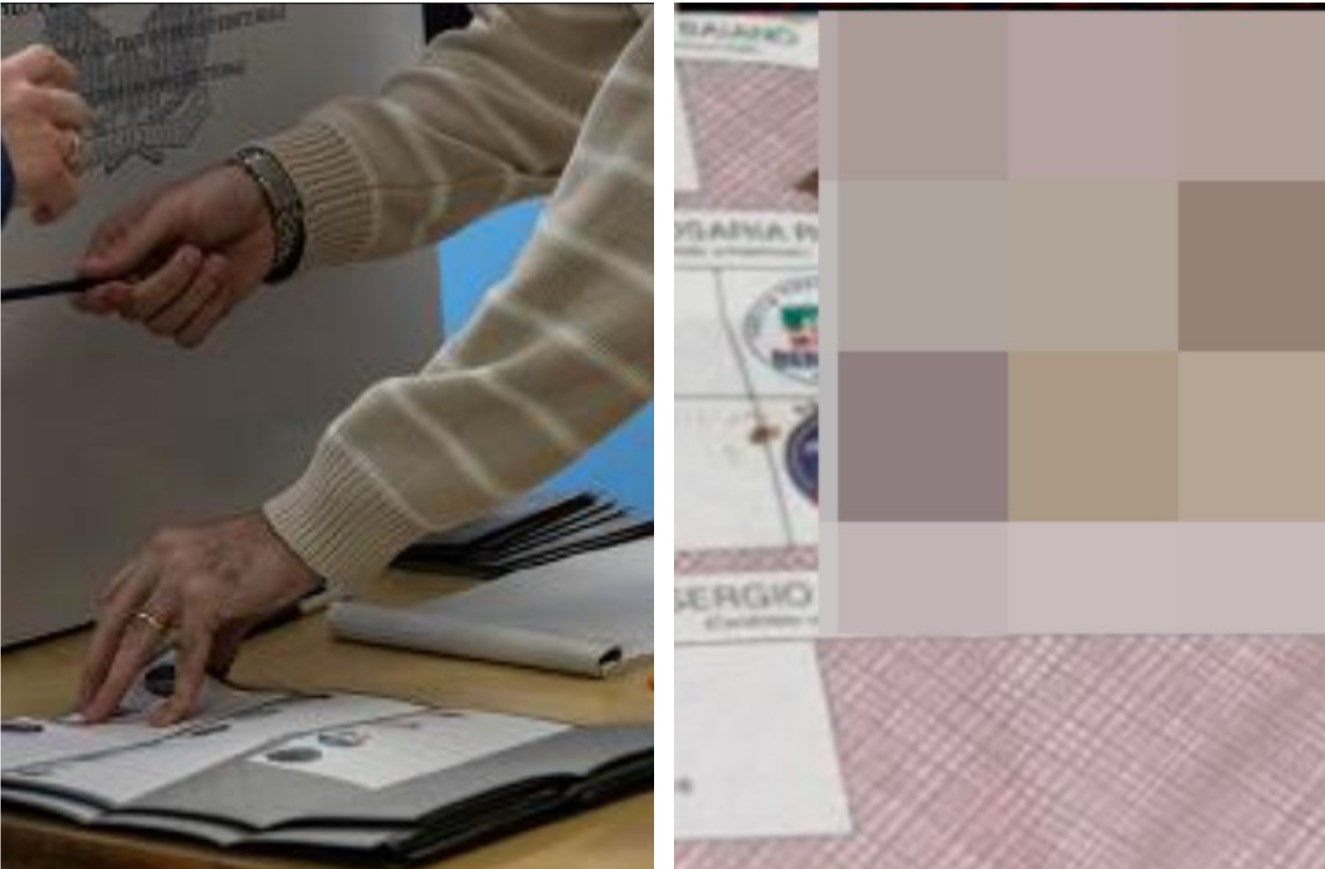 Feci nella scheda elettorale