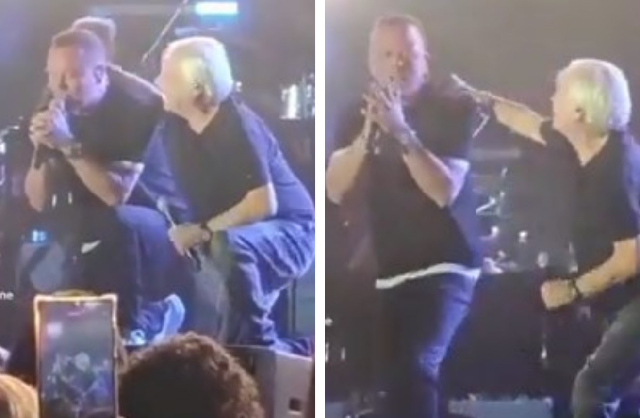 Nino e Gigi festeggiano la vittoria del Napoli