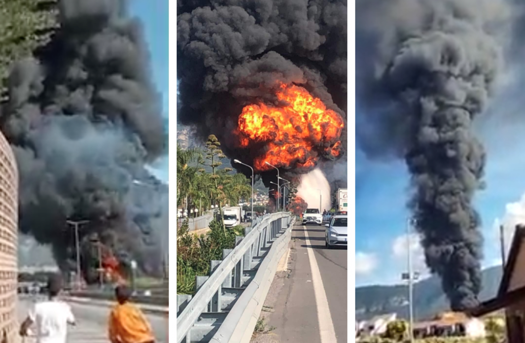 Incendio a San Valentino Torio