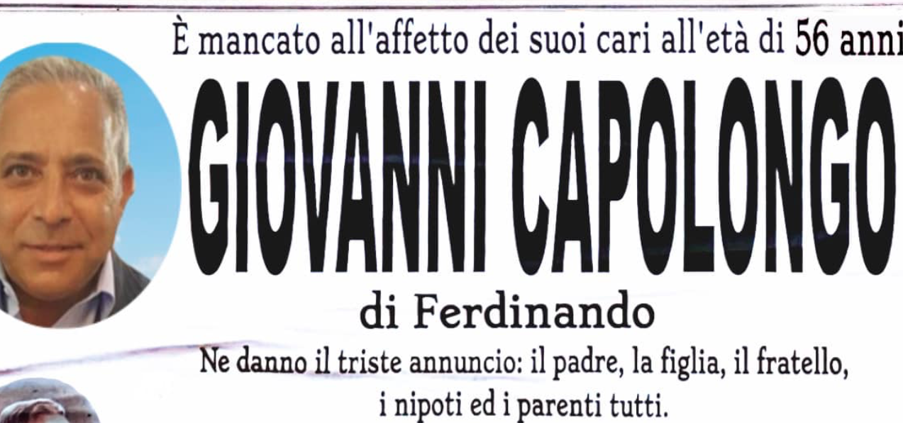 Giovanni muore in incidente