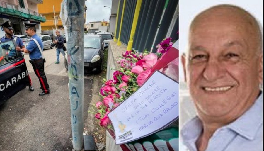 pressore ucciso melito bidello sangue 