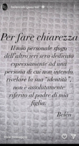 chiarimento belen rodriguez