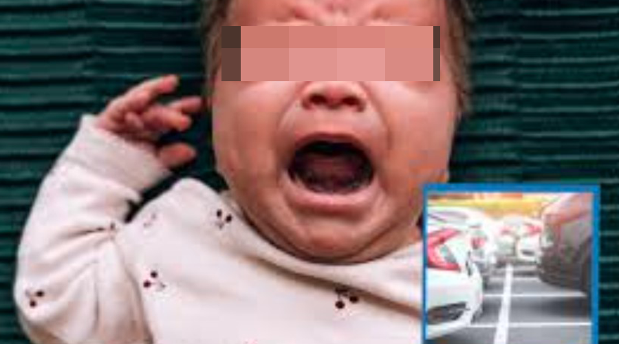 neonata abbandonata parcheggio